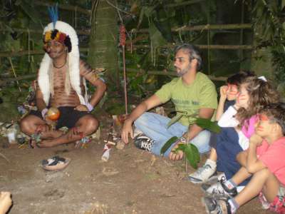na oca com as crian&ccedil;as...