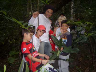 caminhando na trilha...