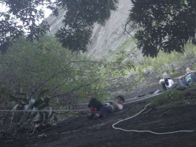 'conquistando' a Pedra da Gávea...